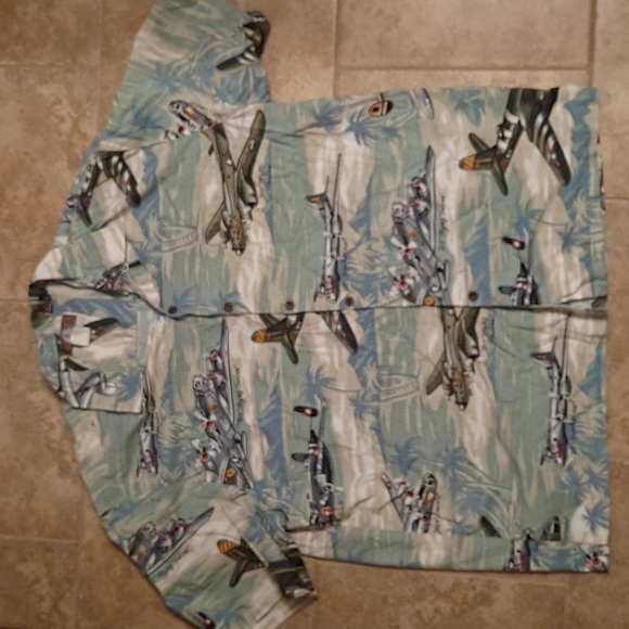 Kalahoe Other - XL Kalaheo Hawaiian Aloha Shirt Flying Fortress Made in America